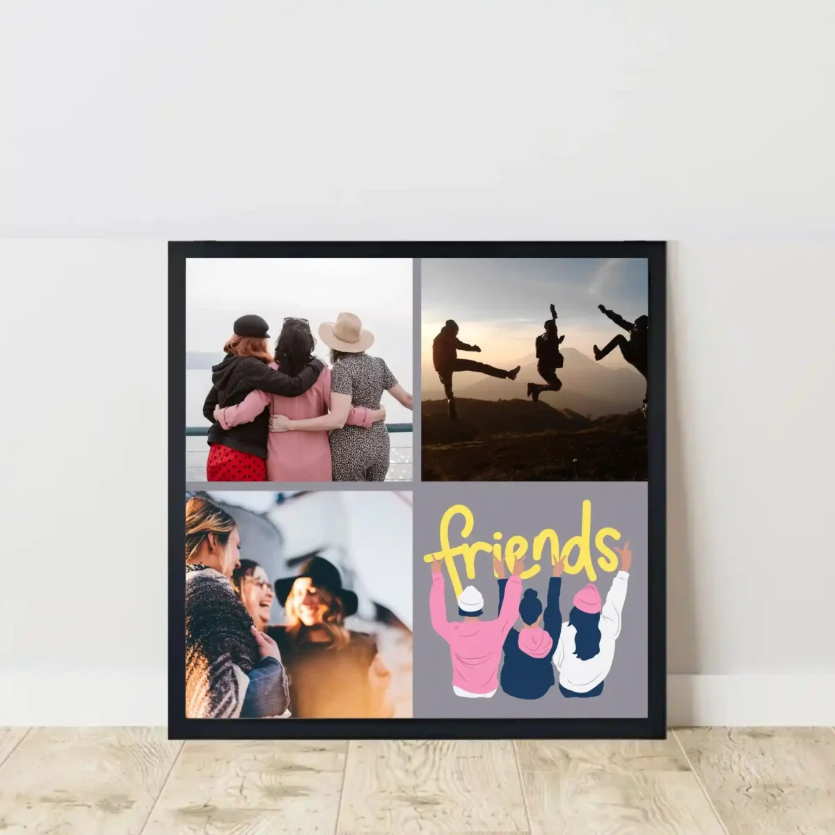 friendship collection frame on floor