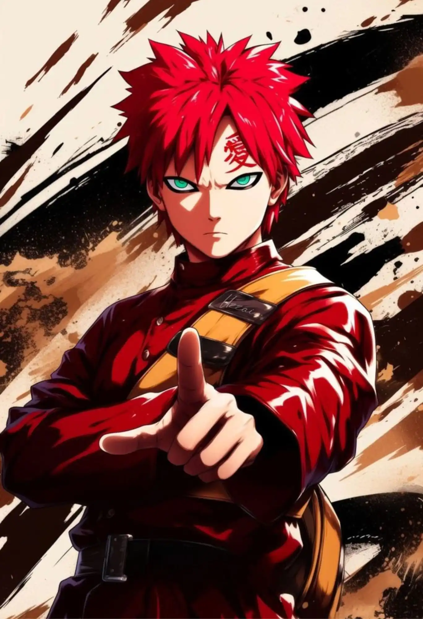 gaara metal poster