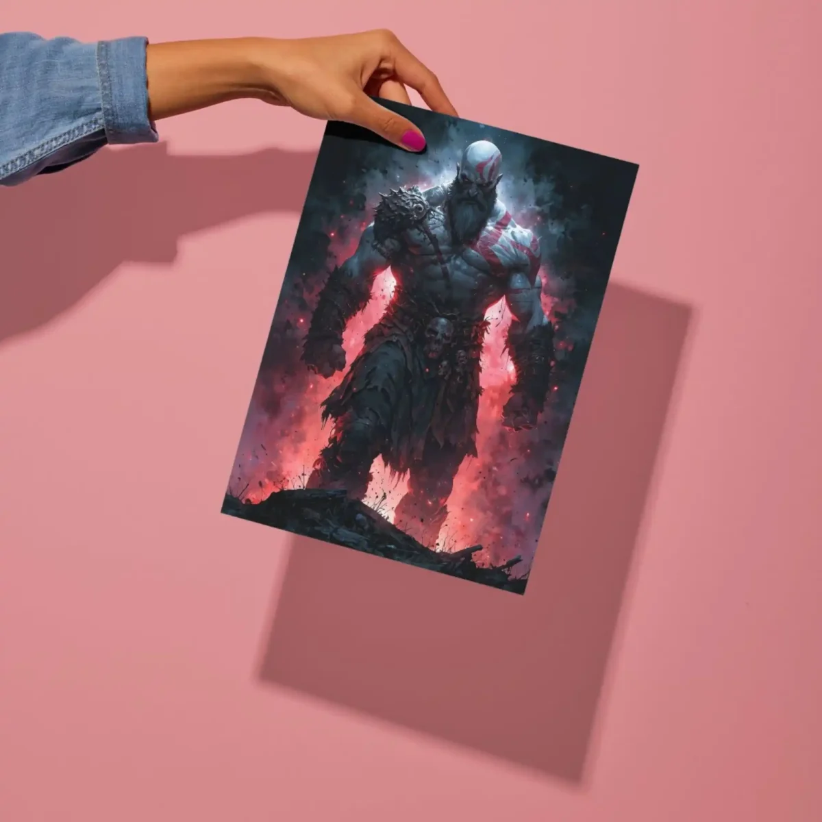 god of war metal poster preview