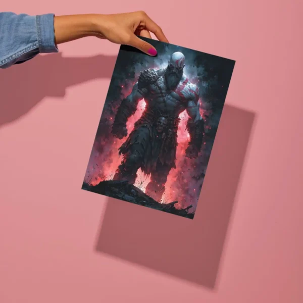god of war metal poster preview