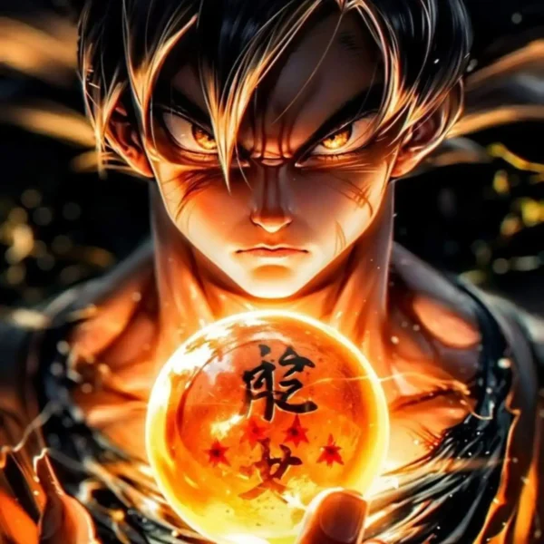 goku dbz metal poster