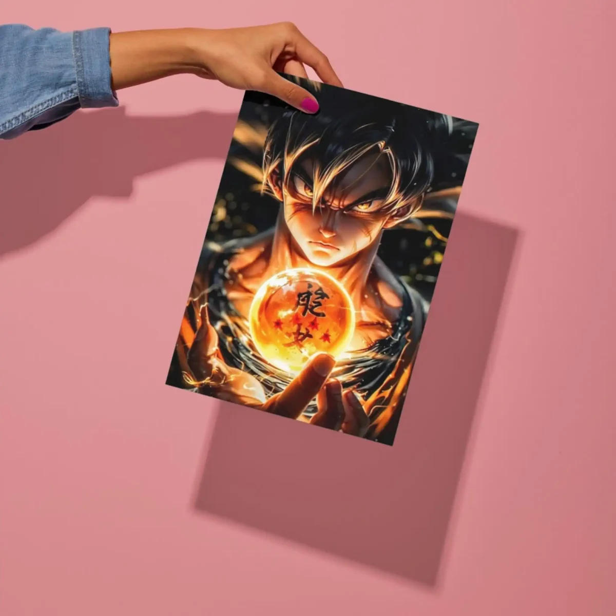 goku dbz metal poster preview