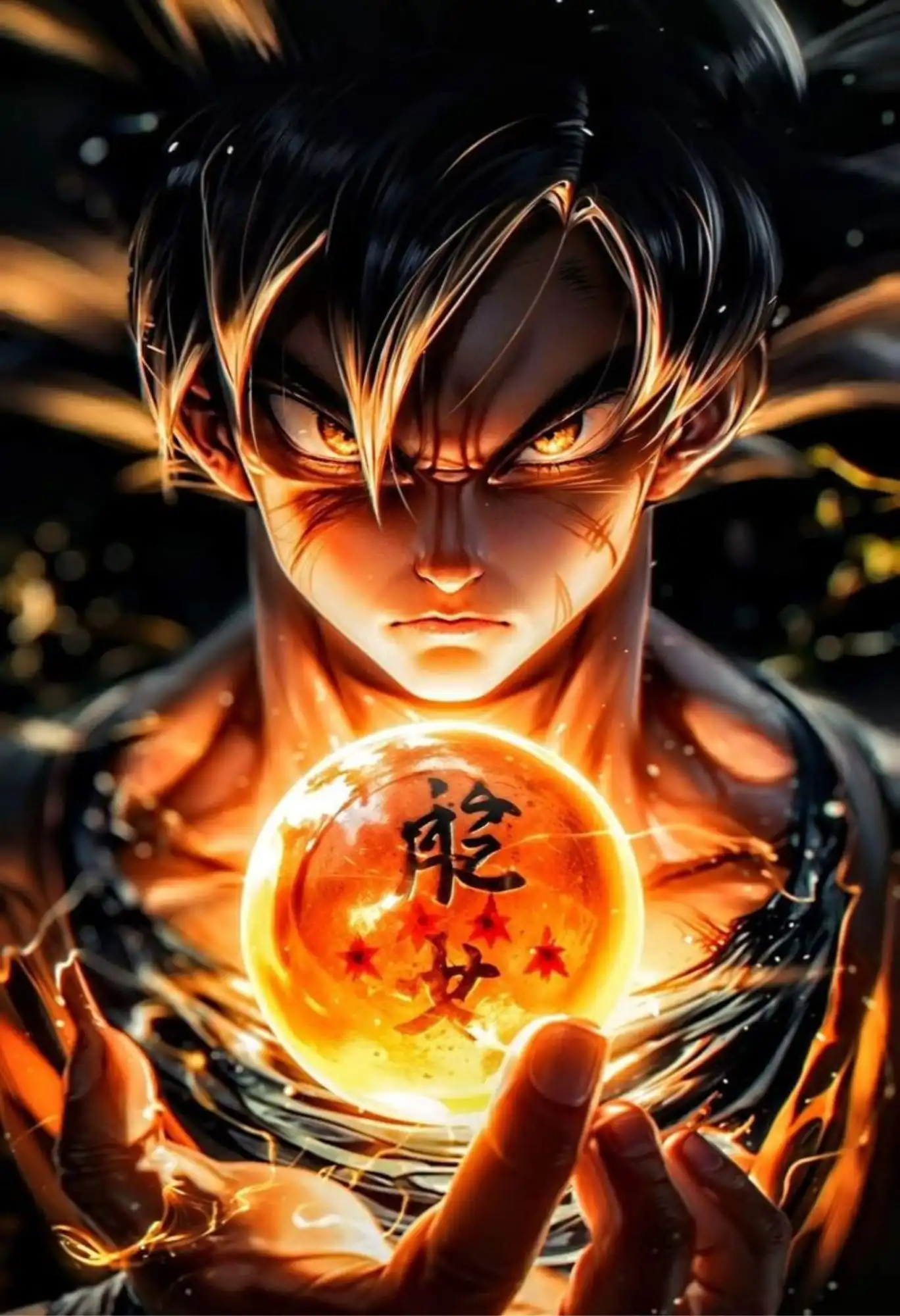 goku dbz metal poster