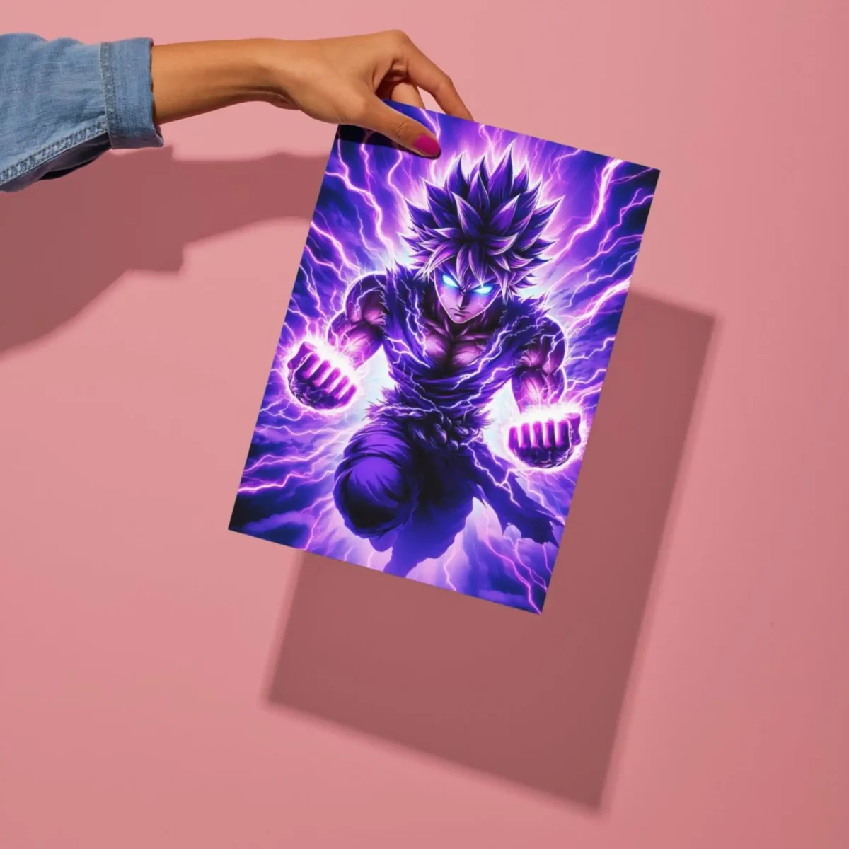 goku mastered ultra instinct metal poster preview