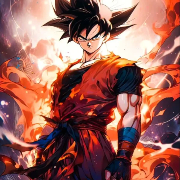 goku metal poster