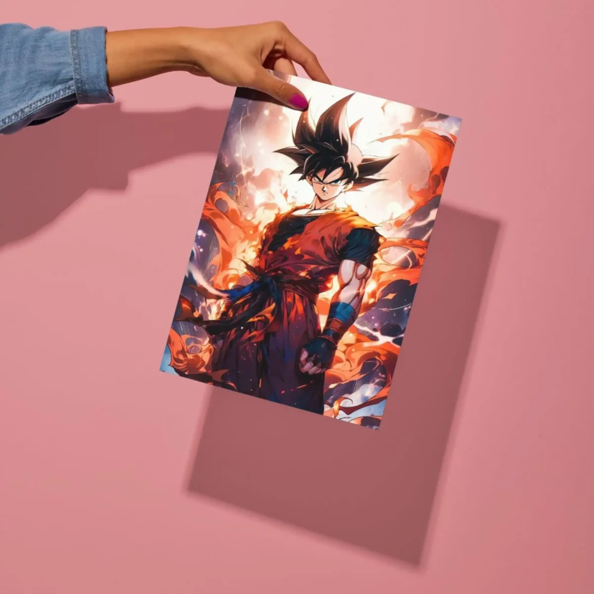 goku metal poster preview