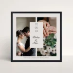 golden anniversary frame front view