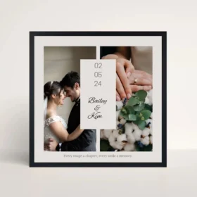 golden anniversary frame front view