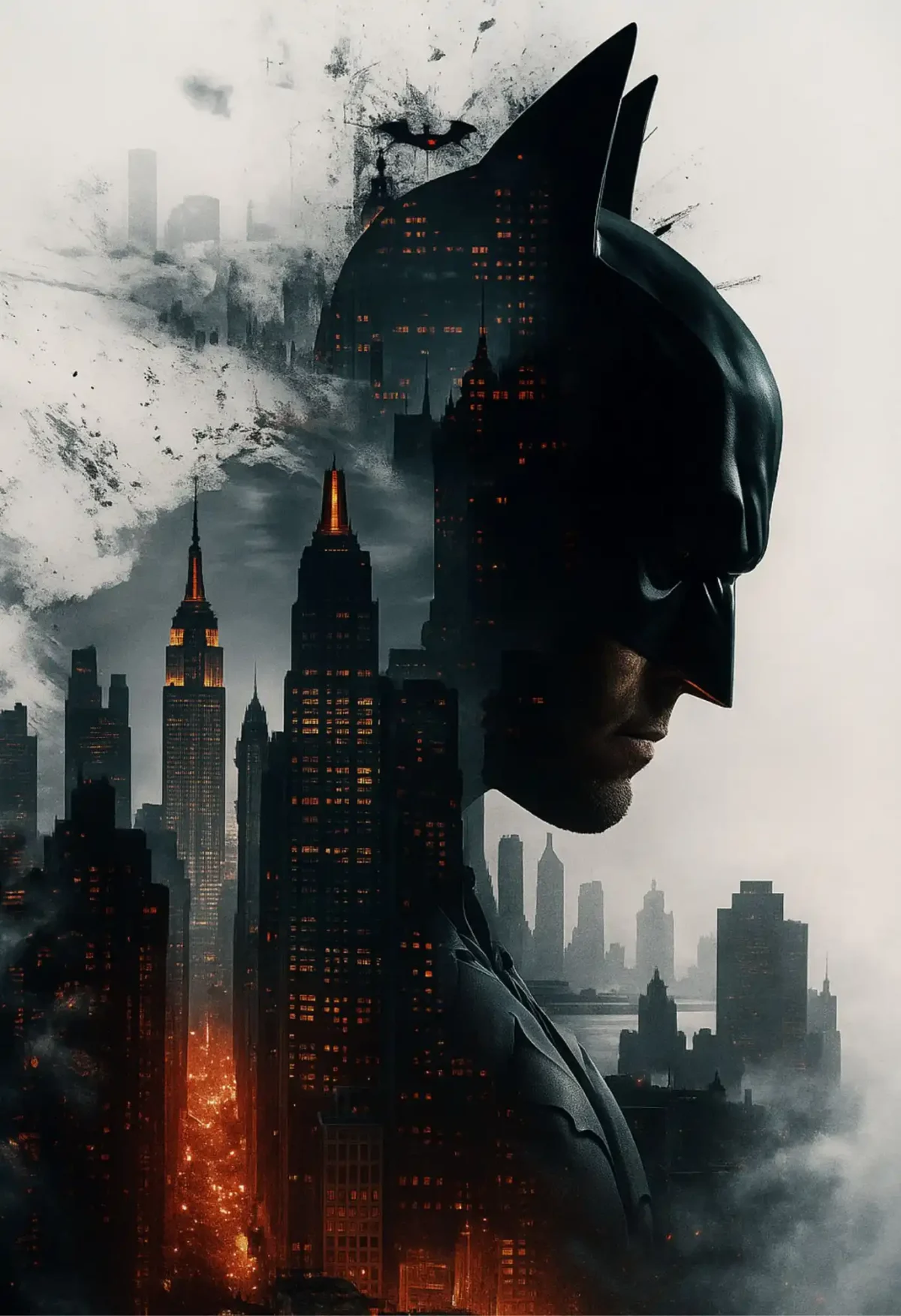 gotham city metal poster