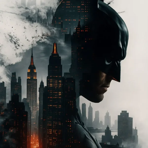 gotham city metal poster