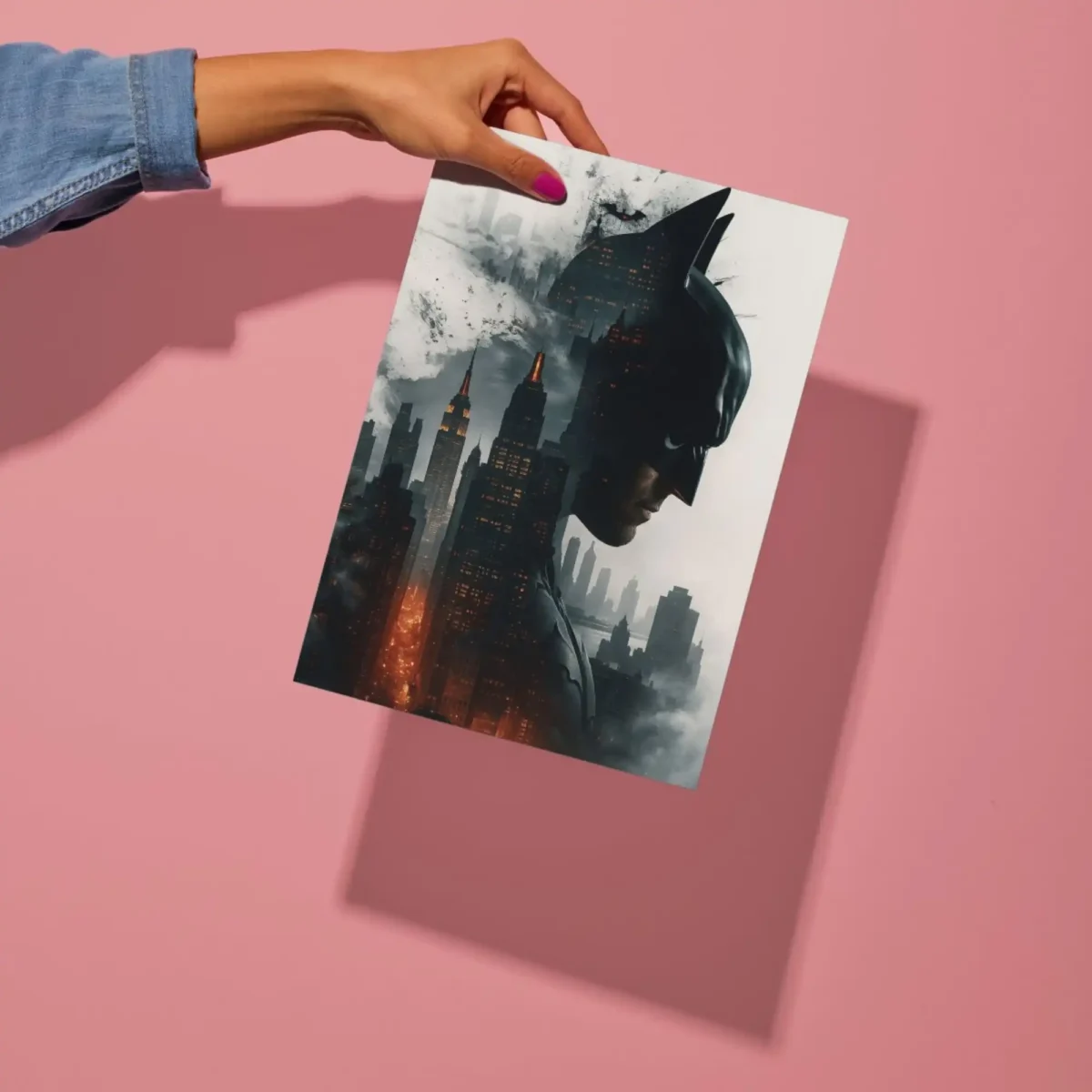 gotham city metal poster preview