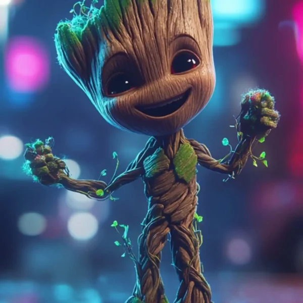 groot guardian of the galaxy metal poster