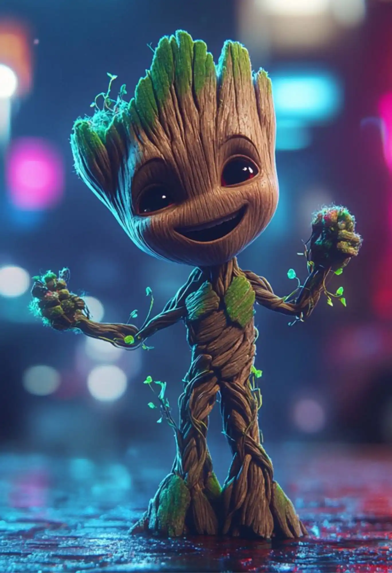 groot guardian of the galaxy metal poster