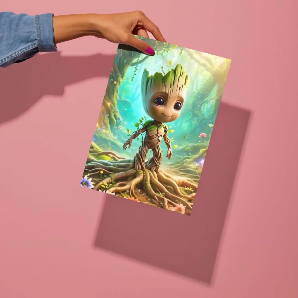 groot marvel metal poster preview