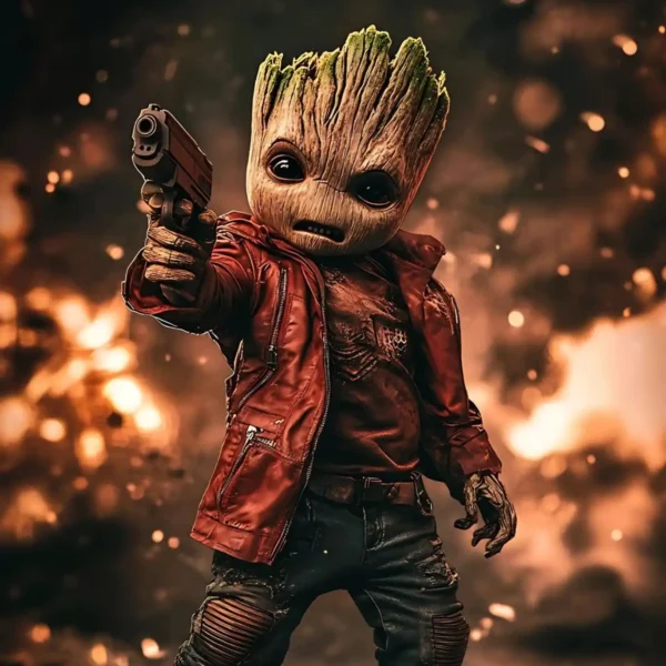 groot metal poster