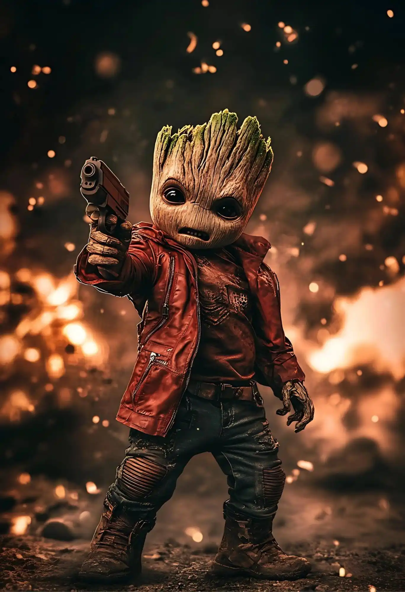 groot metal poster
