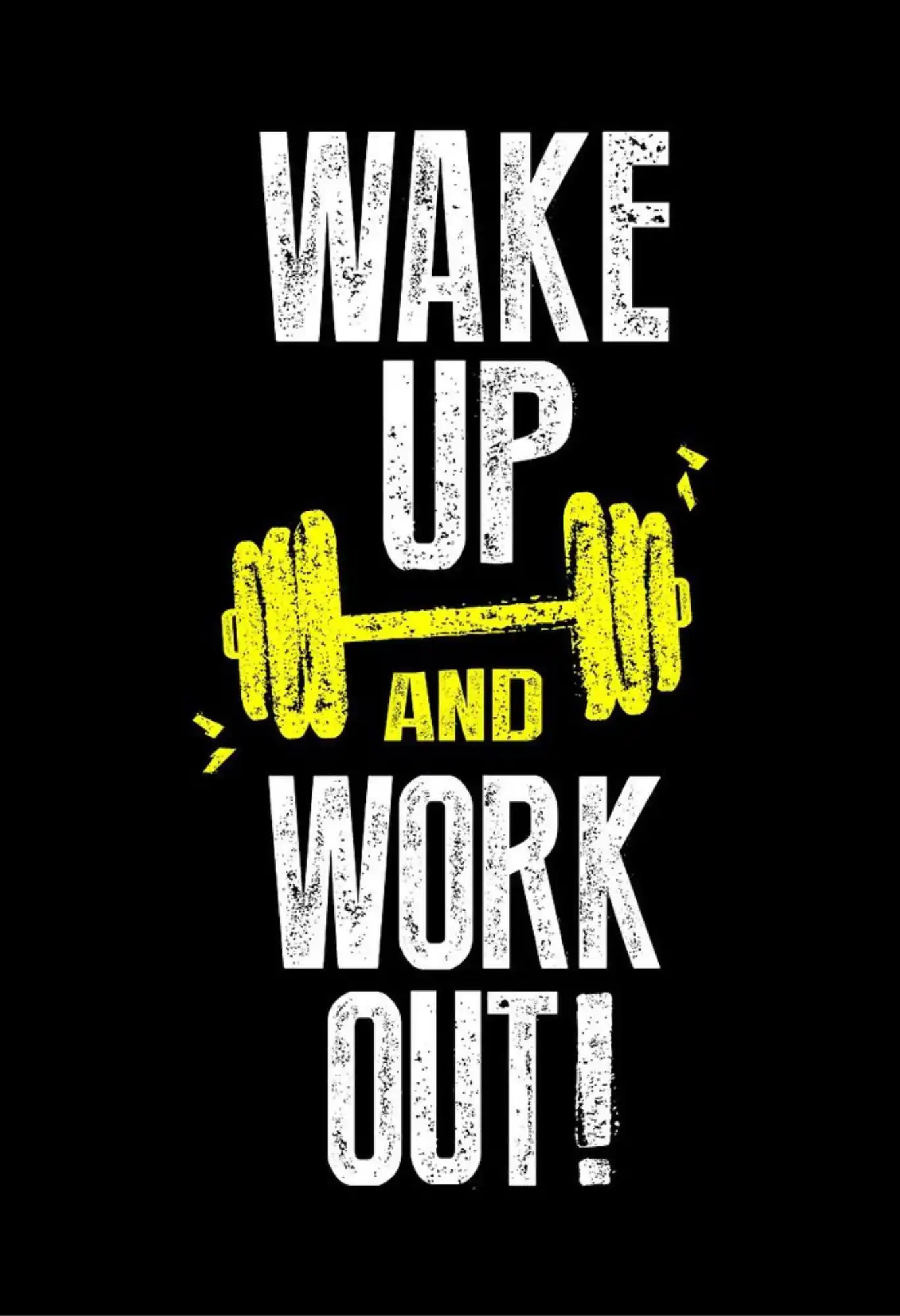 gym quote metal poster