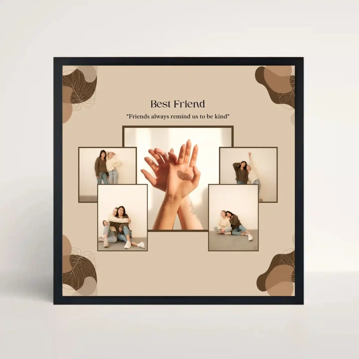 hands of friendship frame front view