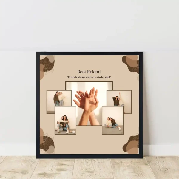 hands of friendship frame on floor