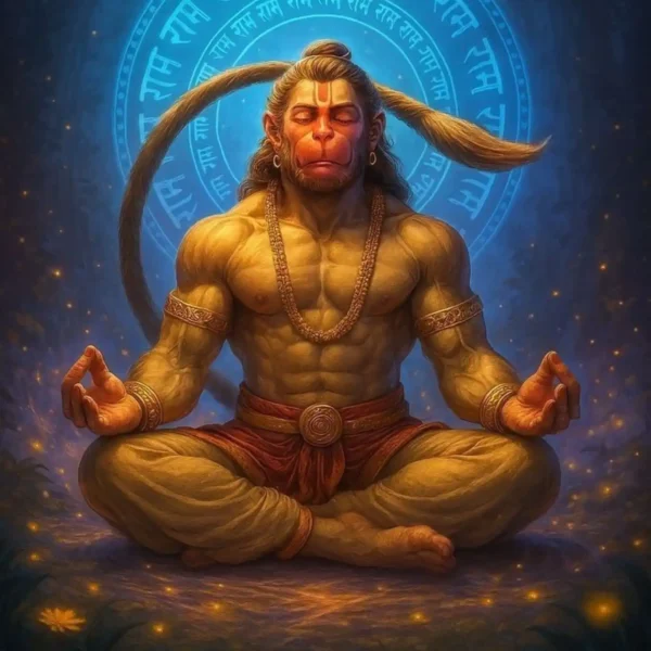 hanuman bajrangbali metal poster