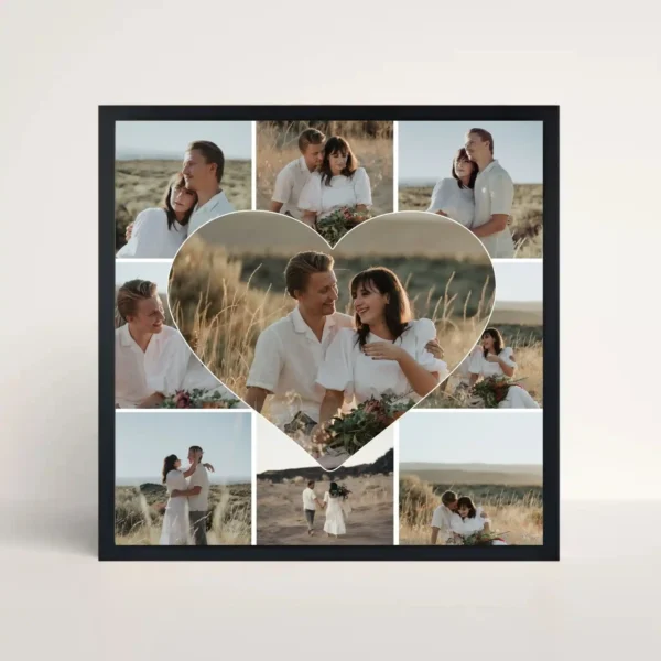 heartfelt memories collage frame front view