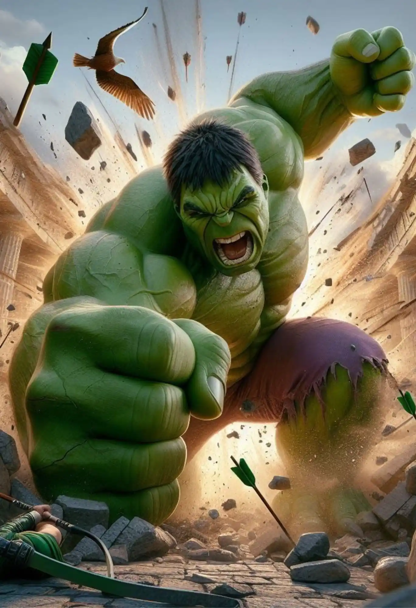 hulk incredible smash metal poster