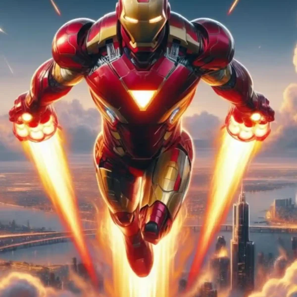 iron man mark 85 metal poster