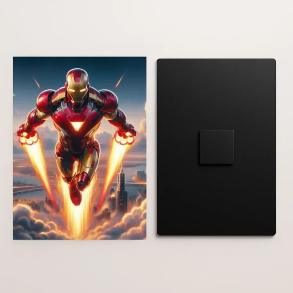 iron man mark 85 metal poster front and back preview