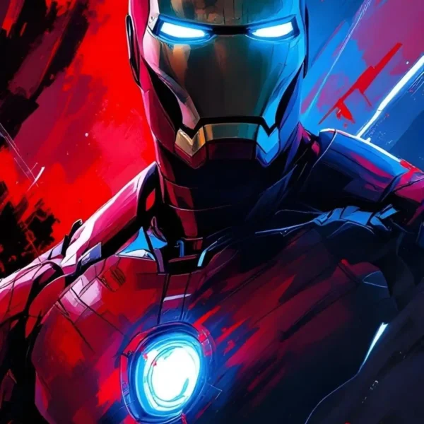 iron man metal poster