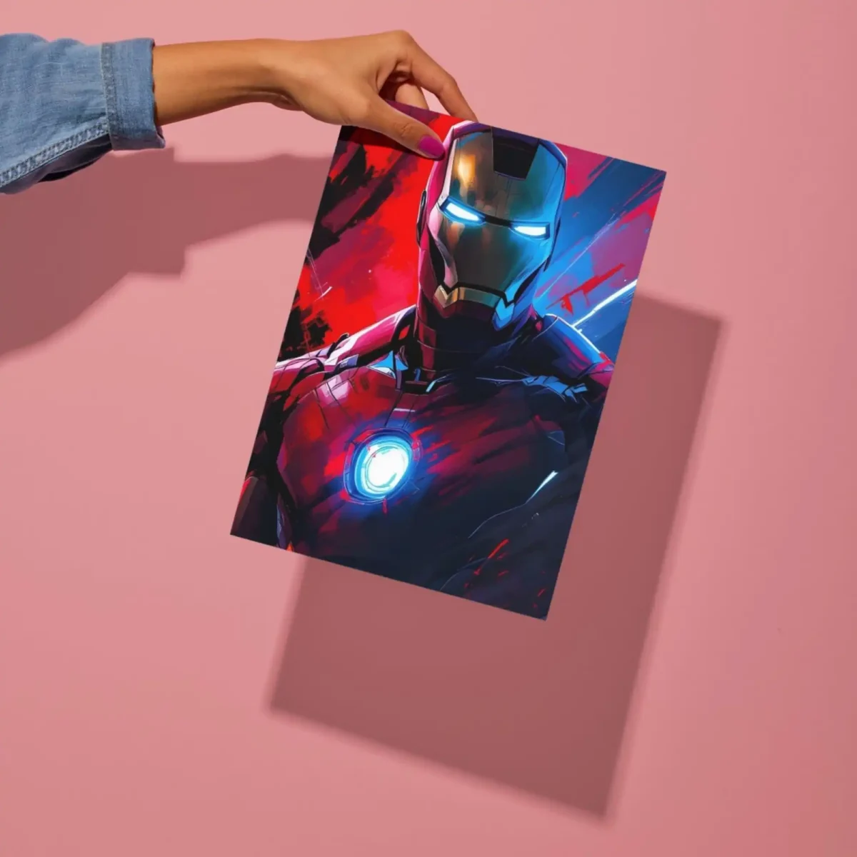 iron man metal poster preview