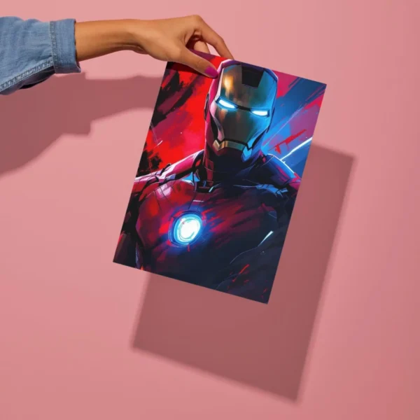 iron man metal poster preview
