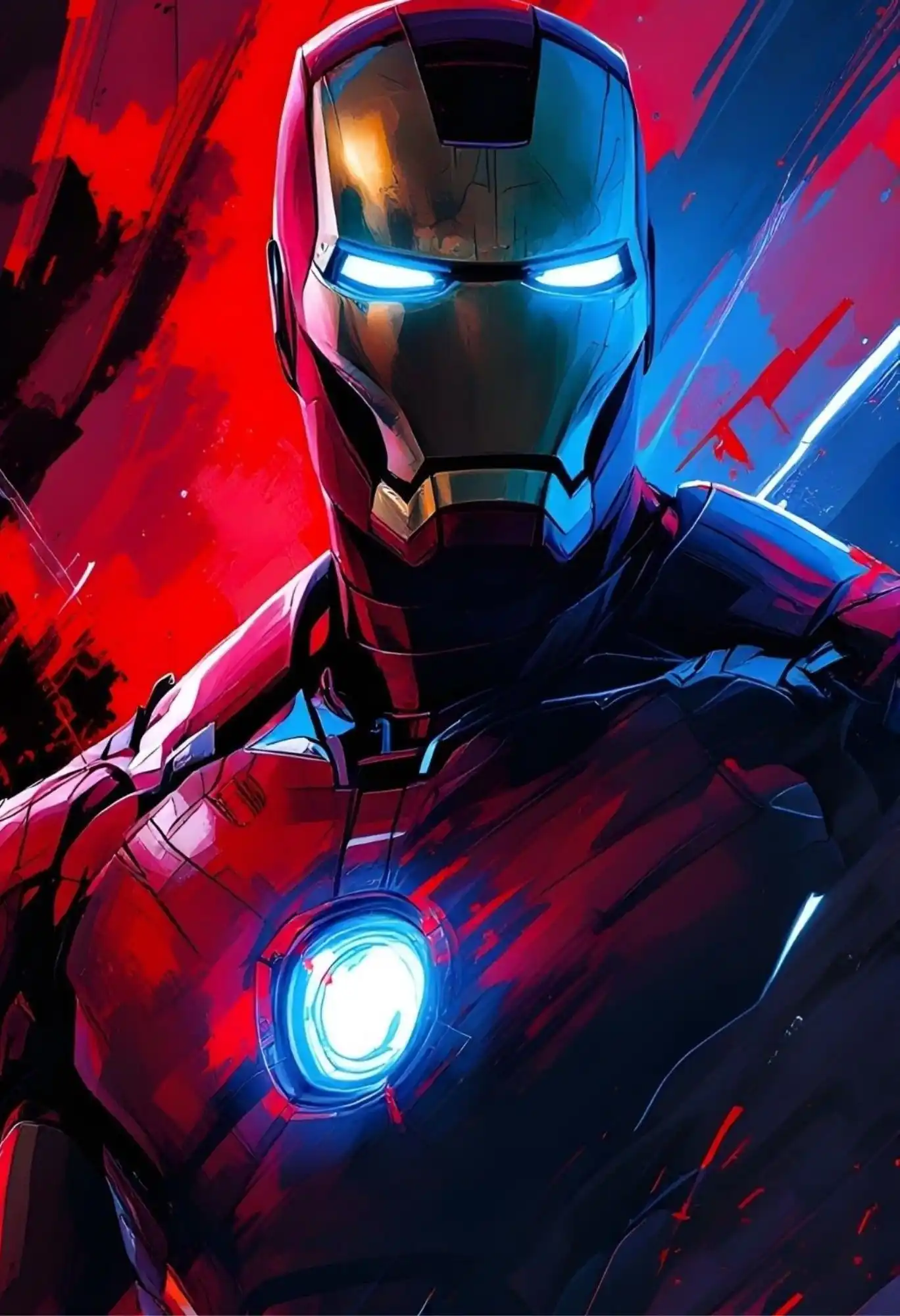 iron man metal poster