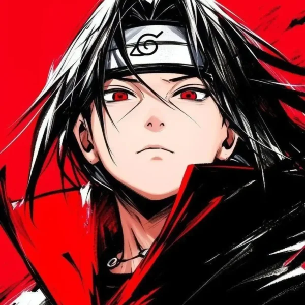 itachi uchiha anime metal poster