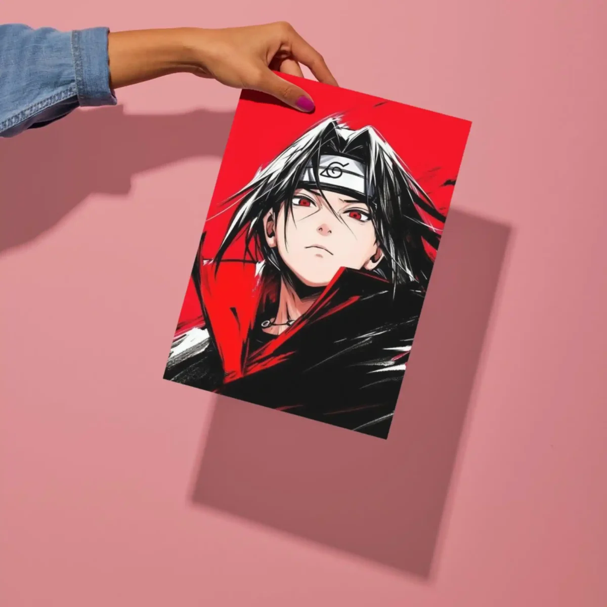itachi uchiha anime metal poster preview