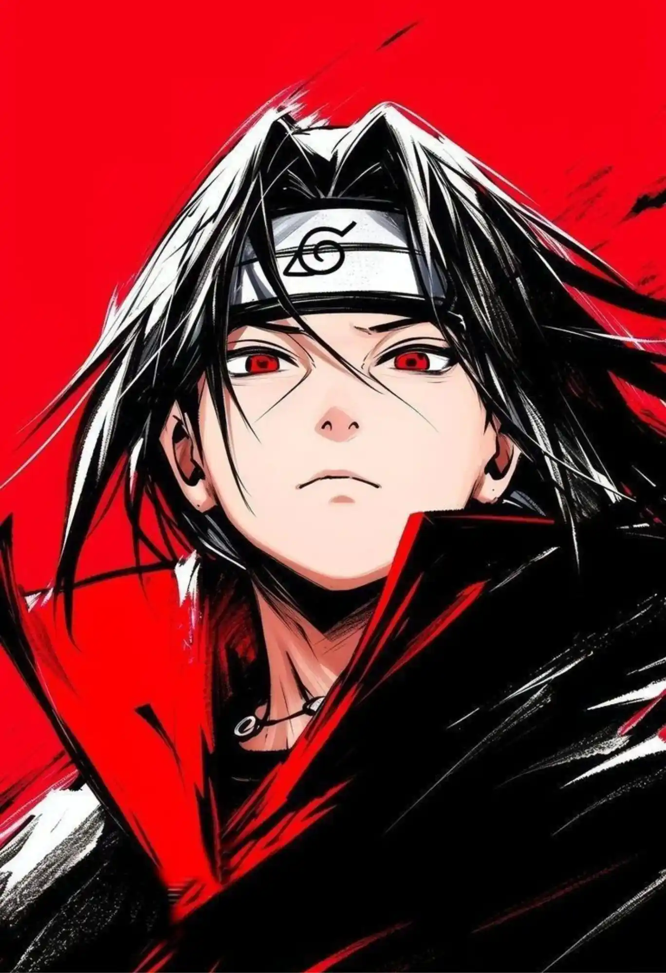 itachi uchiha anime metal poster