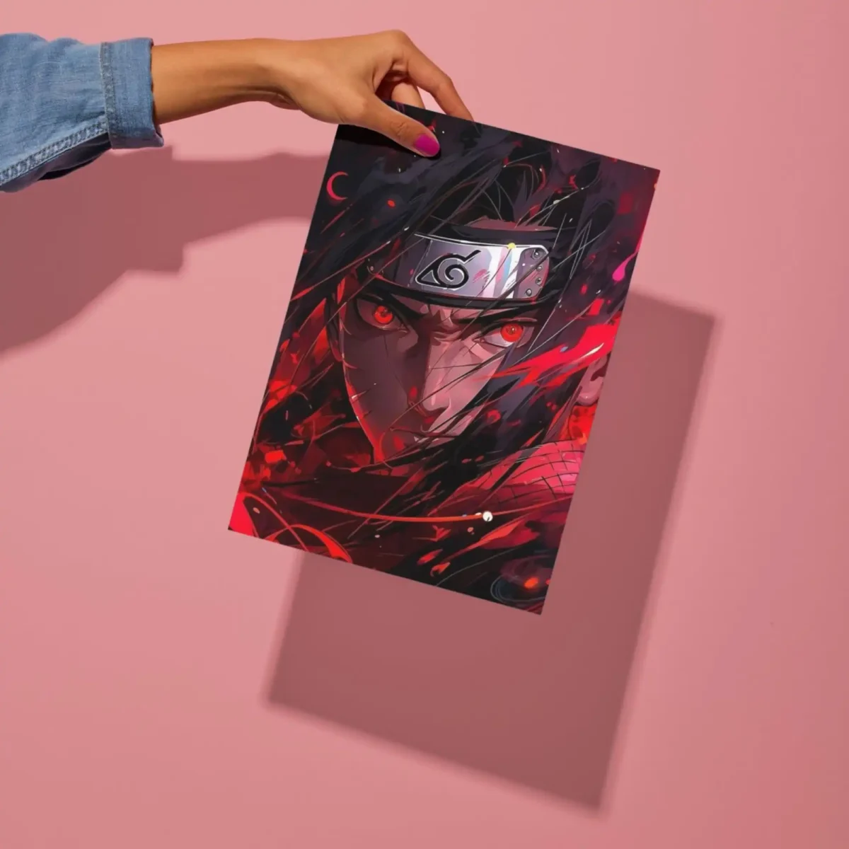 itachi uchiha metal poster preview