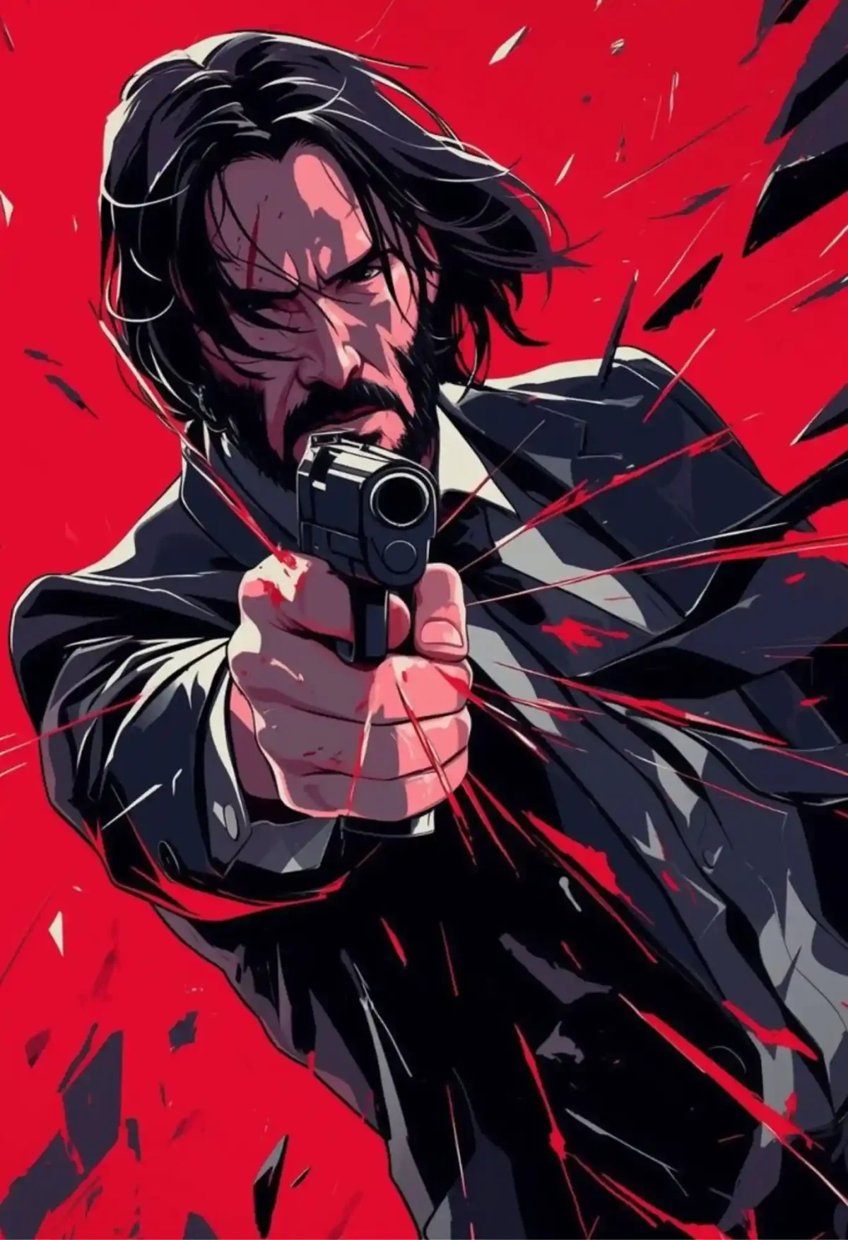 john wick metal poster
