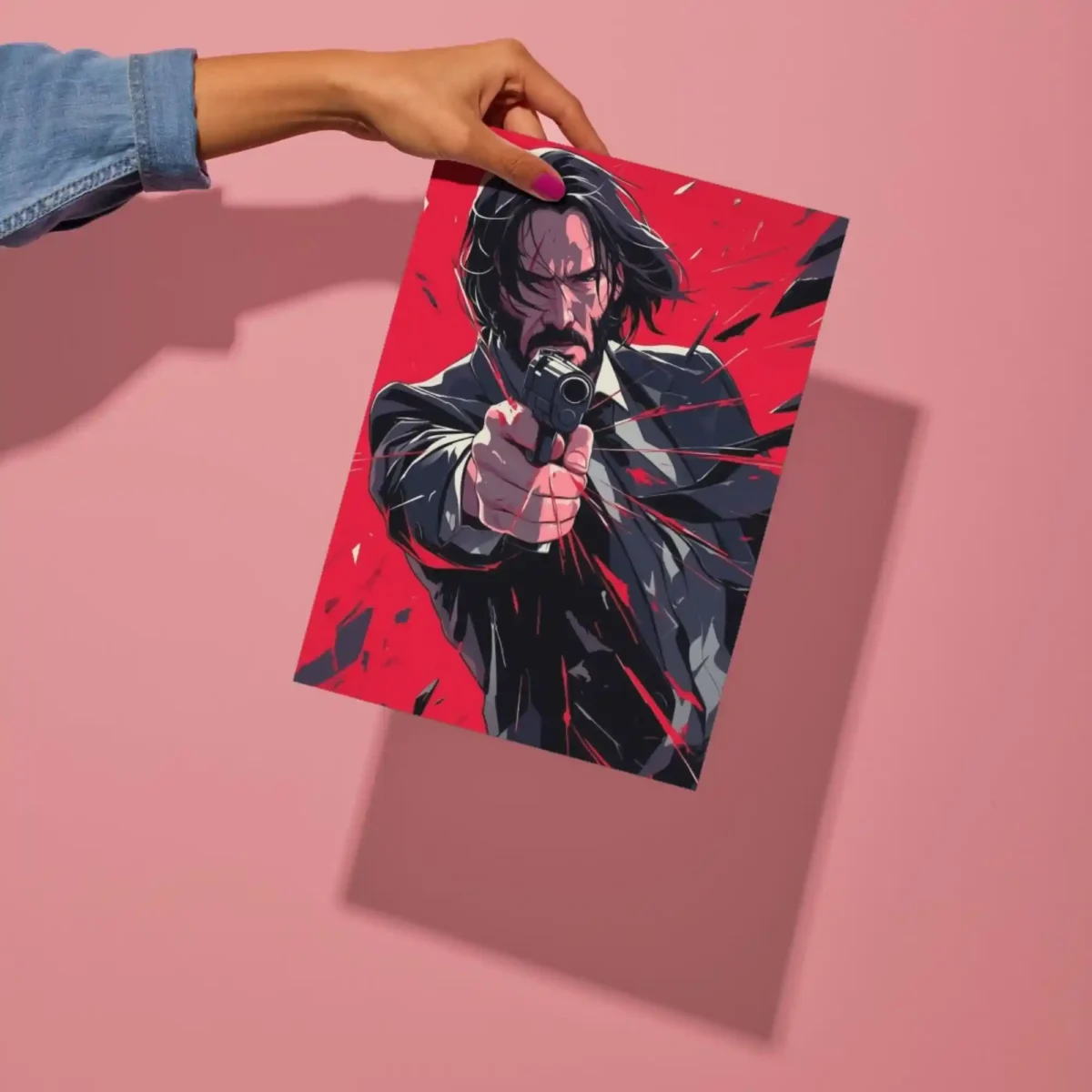 john wick metal poster preview