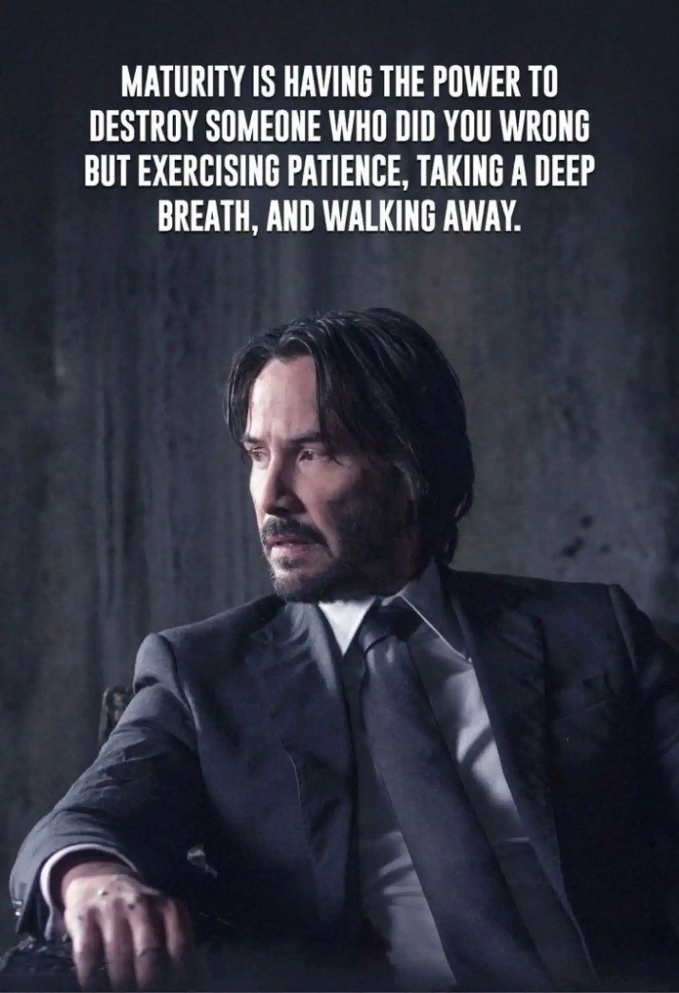 john wick quote metal poster