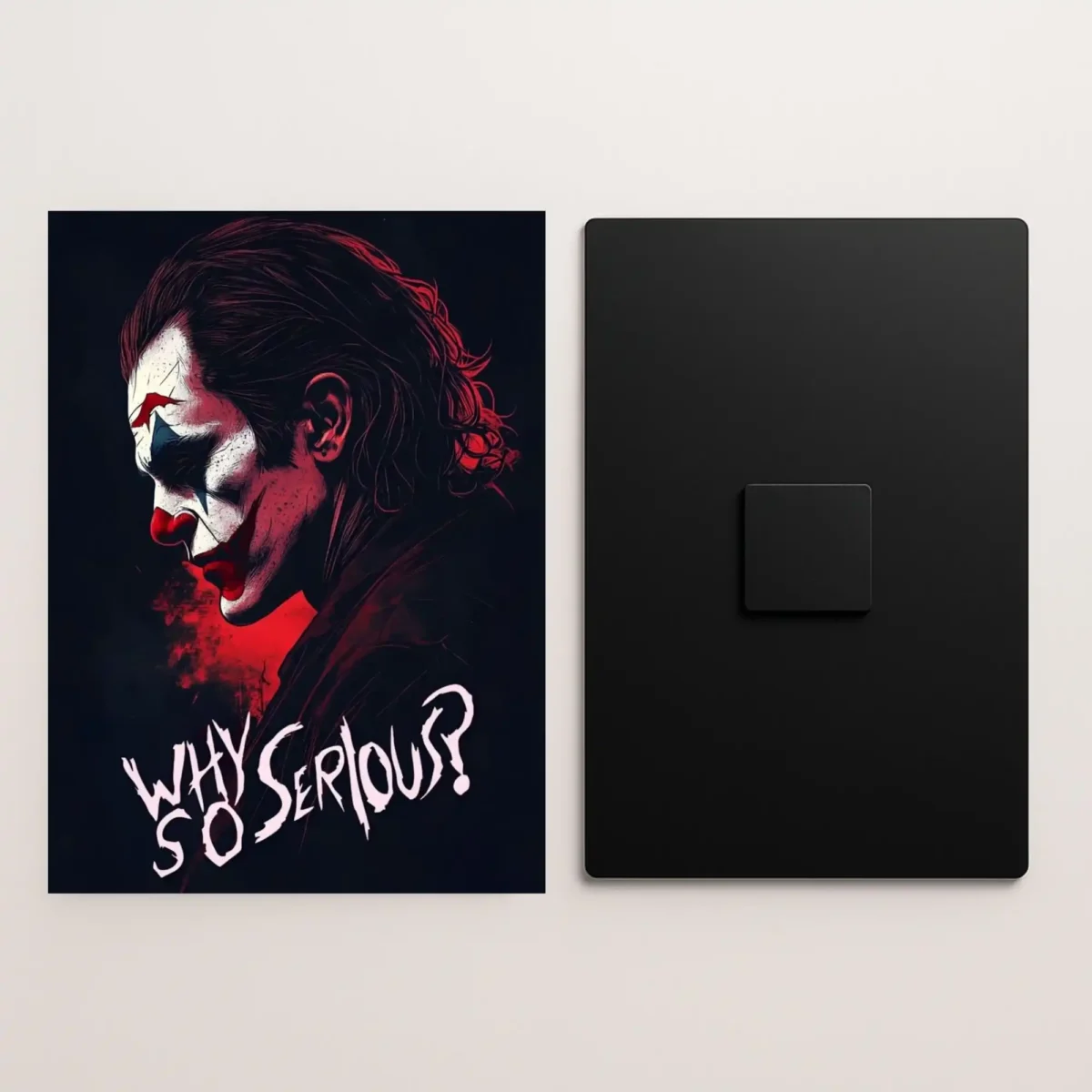 joker metal poster front and back preview