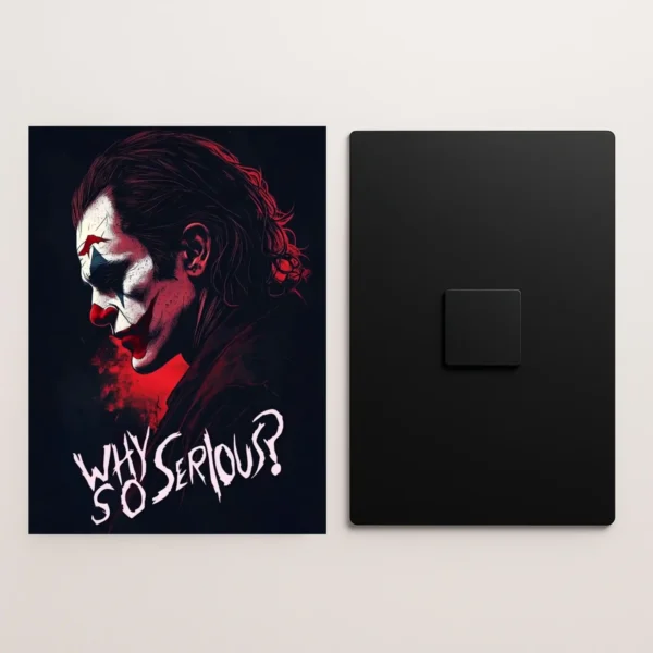 joker metal poster front and back preview