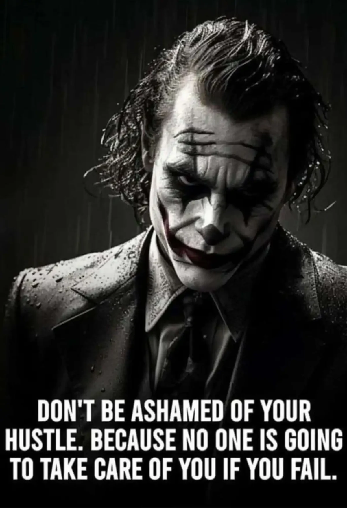 joker quote metal poster