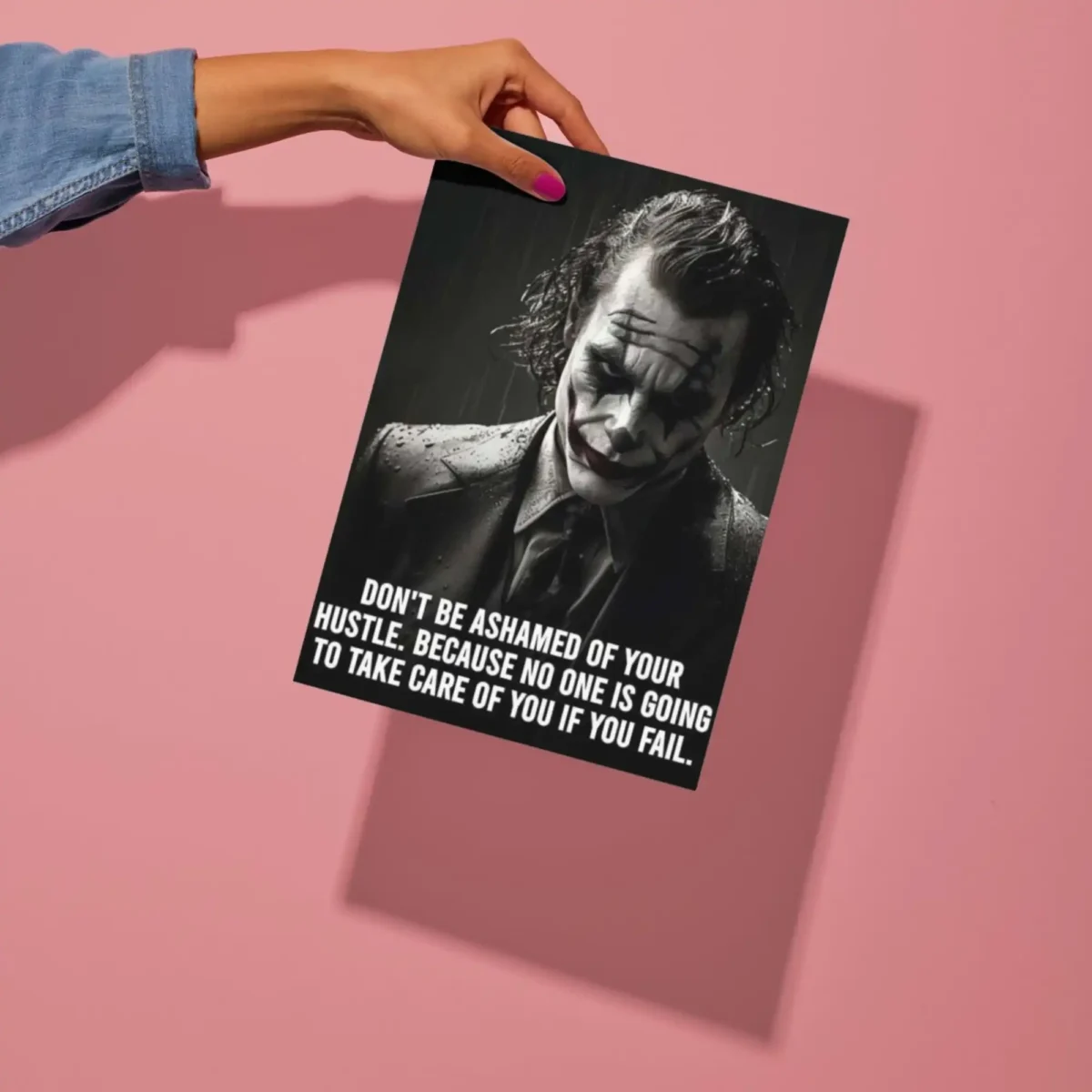 joker quote metal poster preview