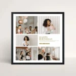 joyful milestones frame front view