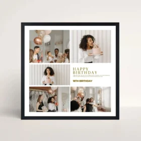 joyful milestones frame front view