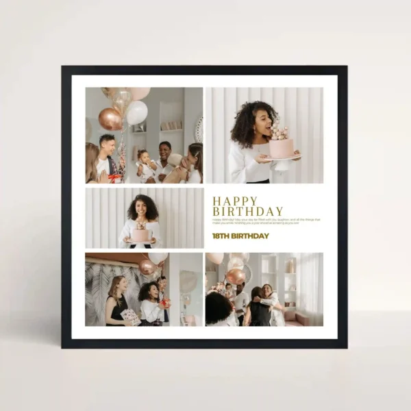 joyful milestones frame front view