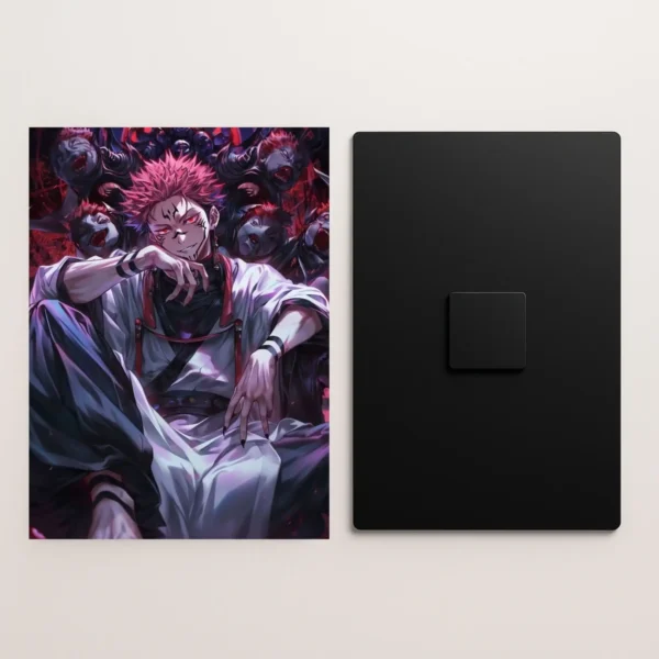 jujutsu kaisen metal poster front and back preview