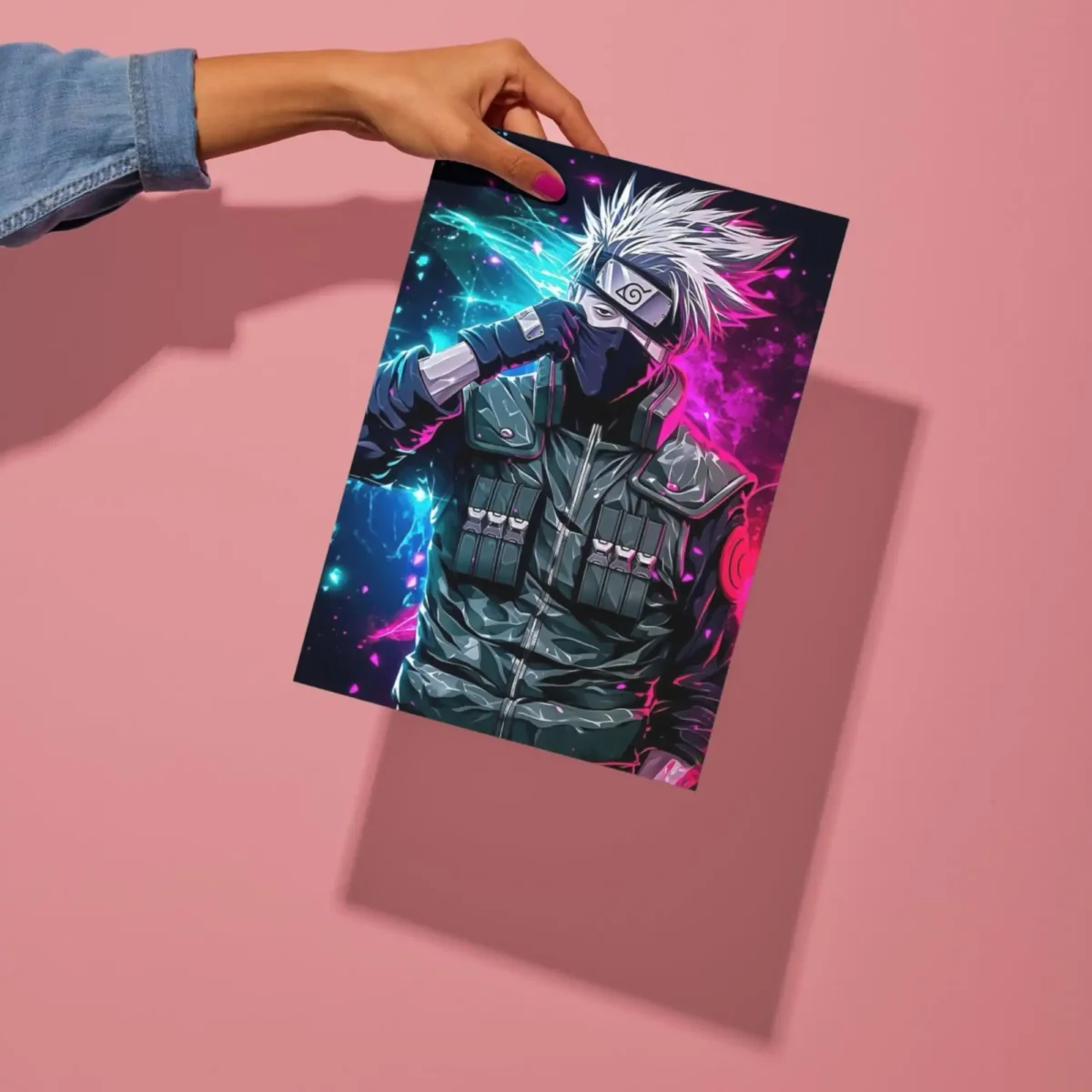 kakashi hatake anime metal poster preview