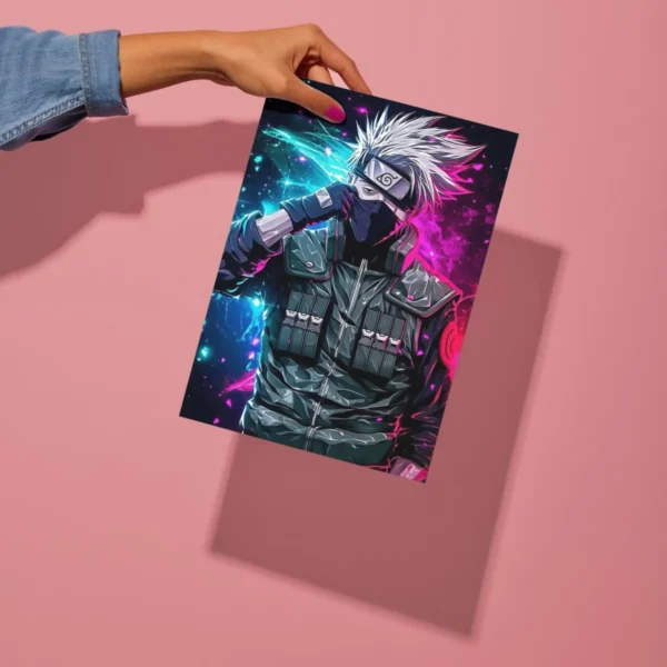 kakashi hatake anime metal poster preview