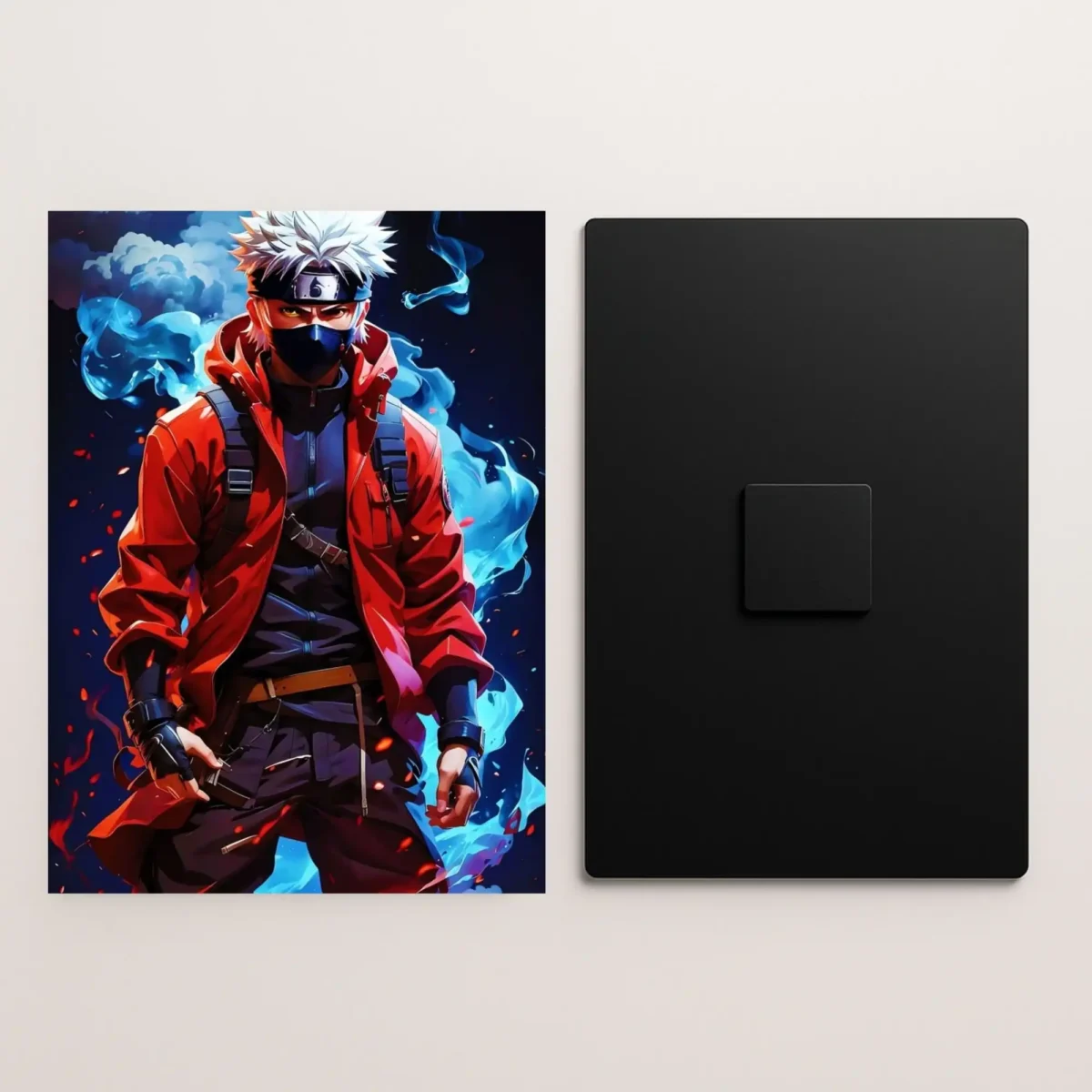 kakashi hatake metal poster front and back preview